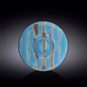 Тарелка глубокая Wilmax England Scratch, d=24 см, 200 мл, цвет голубой