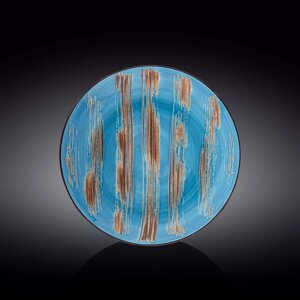 Тарелка глубокая Wilmax England Scratch, d=25.5 см, 350 мл, цвет голубой