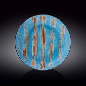 Тарелка глубокая Wilmax England Scratch, d=28.5 см, 500 мл, цвет голубой