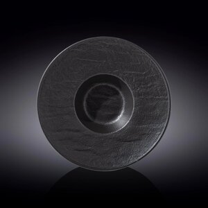 Тарелка глубокая Wilmax England Slate Stone, d=27 см, 250 мл, цвет чёрный сланец