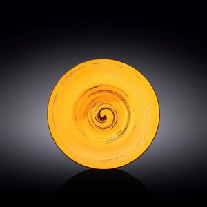 Тарелка глубокая Wilmax England Spiral, d=22.5 см, 1.1 л, цвет жёлтый