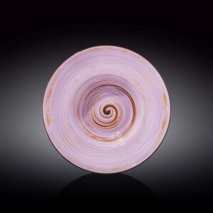 Тарелка глубокая Wilmax England Spiral, d=25.5 см, 1.5 л, цвет лавандовый