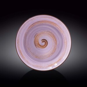 Тарелка глубокая Wilmax England Spiral, d=28.5 см, 500 мл, цвет лавандовый