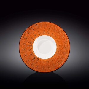 Тарелка глубокая Wilmax England Splach, d=24 см, 200 мл, цвет оранжевый