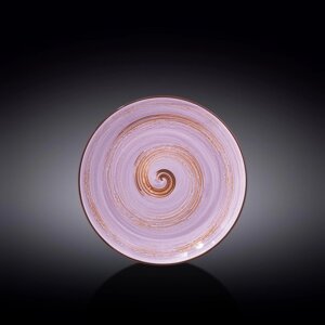 Тарелка круглая Wilmax England Spiral, d=20.5 см, цвет лавандовый