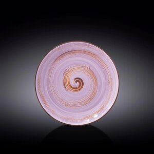 Тарелка круглая Wilmax England Spiral, d=23 см, цвет лавандовый