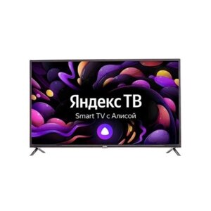 Телевизор doffler 43KUS65, 43", 1920x1080, DVB-T2/C/S2, HDMI 3, USB 2, smart TV, чёрный