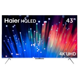 Телевизор haier SMART TV S3, 43", 3840x2160, DVB-T/T2/C/S2, HDMI 4, USB 2, smart TV, чёрный