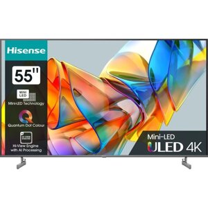 Телевизор LED hisense 55" 55U6kq темно-серый 4K ultra HD 60hz DVB-T DVB-T2 DVB-C DVB-S DVB- 102953