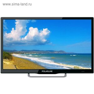 Телевизор polarline 24PL12TC, 24", 1366x768, DVB-T2, 1xhdmi, 1xusb, черный