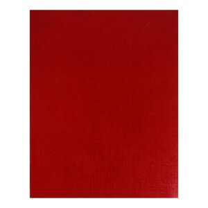 Тетрадь 48 листов в клетку на скрепке METALLIC "Красная", обложка бумвинил, блок офсет