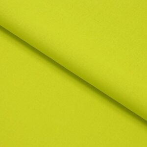 Ткань плательная лён, ширина 140 см, цвет жёлтый неон