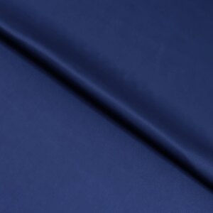 Ткань плательная сатин, стрейч, ширина 150 см, цвет тёмно-синий