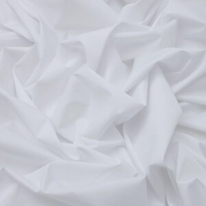 Ткань сорочечная гладкокрашеная хлопок, ширина 150 см, цвет белый
