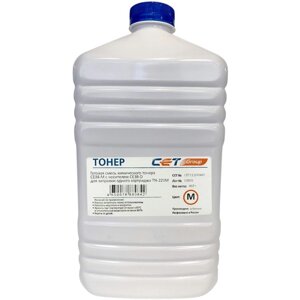Тонер cet CE38-M CET111070467, для konica minolta bizhub C227/287, бутылка 467гр, пурпурный