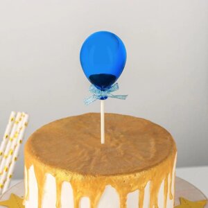 Топпер для торта «Шар», 195 см, цвет синий