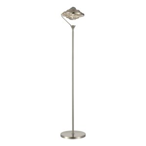 Торшер St Luce. SL6115.105.01. Amara. 1х19 Вт, LED, 3000K, 1520 Lm, 30х30х155 см, цвет никель