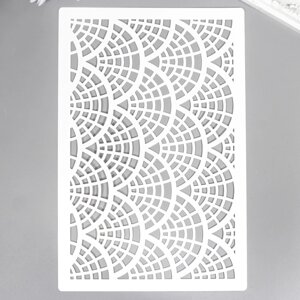 Трафарет пластиковый "Текстурный рисунок" 24х16 см