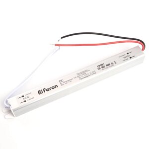 Трансформатор электронный для светодиодной ленты 12 Вт, Feron, LB001, 2A, 24 Вт