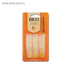 Трости RCA0335 Rico для кларнета Bb, размер 3.5, 3шт