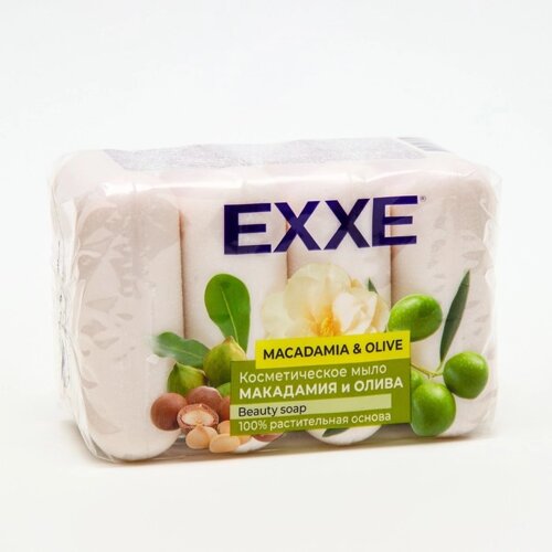 Туалетное мыло косметическое EXXE "Макадамия и олива" 4*70 г