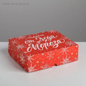 Упаковка для кондитерских изделий «Подарок от Деда Мороза», 20 17 6 см