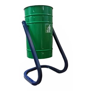 Урна металлическая «Уралочка», 24 литра, цвет зеленый