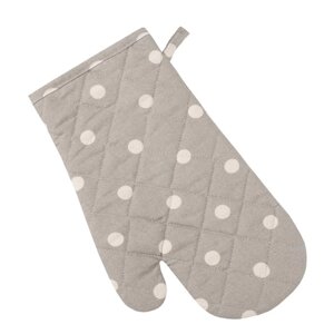 Варежка-прихватка Grey polka dot, размер 18х30 см, цвет серый