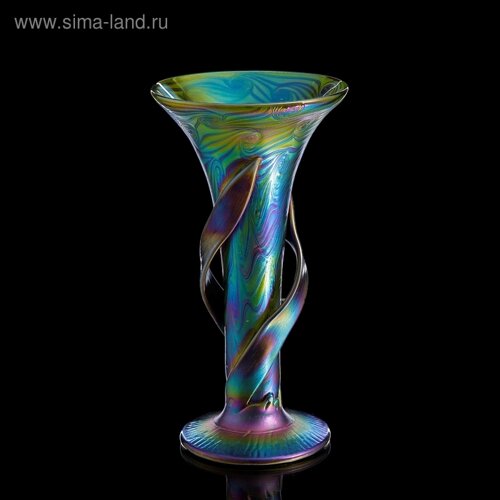 Ваза интерьерная "Open Iris Glass", 35 см