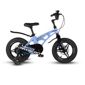 Велосипед 14 Maxiscoo COSMIC Deluxe Plus, цвет Небесно-Голубой Матовый
