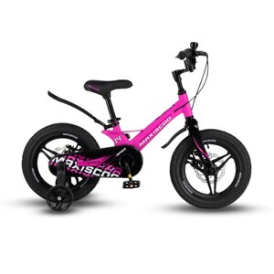 Велосипед 14 Maxiscoo SPACE Deluxe Plus, цвет Ультра-розовый Матовый
