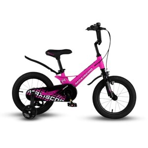 Велосипед 14 Maxiscoo SPACE Стандарт Плюс, цвет Ультра-розовый Матовый