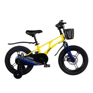 Велосипед 16 Maxiscoo AIR Pro, цвет Желтый Матовый