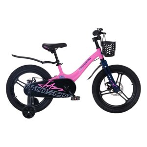 Велосипед 18 Maxiscoo JAZZ Pro, цвет Розовый Матовый