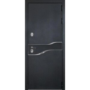 Входная дверь «Амакс Термо», 860 2050 мм, правая, цвет чёрный шёлк