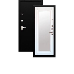 Входная дверь ARGUS «ДА96 Крейзи», 870 2060 мм, левая, цвет чёрный шёлк / софт милк