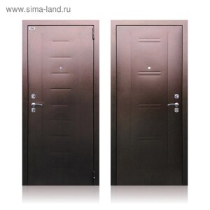 Входная дверь «Берлога СБ-90», 870 2050 левая, цвет медный антик