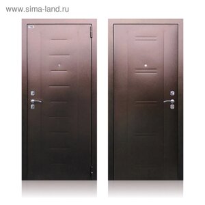 Входная дверь «Берлога СБ-90», 970 2050 левая, цвет медный антик