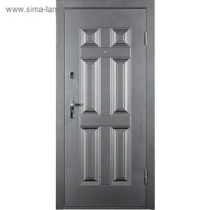 Входная дверь «ДОРЭКО 6», 2050 880 левая, цвет антик серебряный