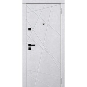 Входная дверь «Geroy 1», 8602050 мм, правая, цвет бетон снежный