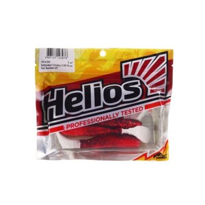 Виброхвост Helios Chubby Red Sparkles WT, 9 см, 5 шт. (HS-4-034)