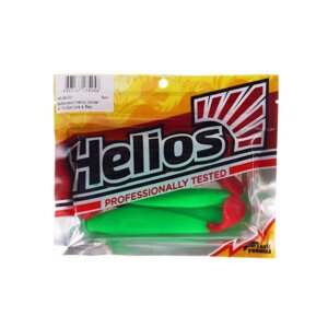 Виброхвост Helios Zander Lime & Red, 10.2 см, 5 шт. (HS-36-021)