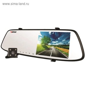 Видеорегистратор ARTWAY AV-604, зеркало, 5", угол обзора 140°G-сенсор, ParkAssist