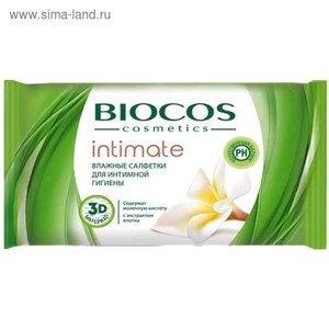 Влажные салфетки для интимной гигиены BioСos, 15 шт.