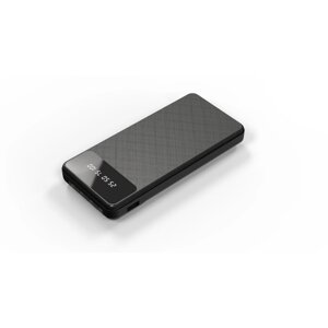 Внешний аккумулятор BYZ W79, 10000 мАч, Type-C, USB, 2 А, дисплей, кабели 4, дисплей, чёрный