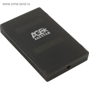 Внешний корпус для HDD/SSD AgeStar SUBCP1 SATA пластик черный 2.5"