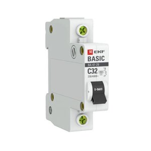Выключатель автоматический EKF mcb4729-1-32C 1п, 32А, 4.5кА