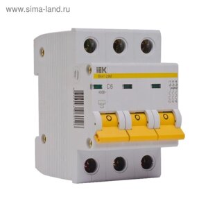 Выключатель автоматический IEK ВА47-29, 3п, 63 А, 4.5кА, хар-ка С