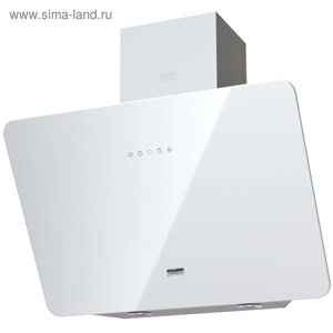 Вытяжка KRONA LIORA 600 white S, наклонная, 3 скорости, 600 м3/ч, сенсор, белая