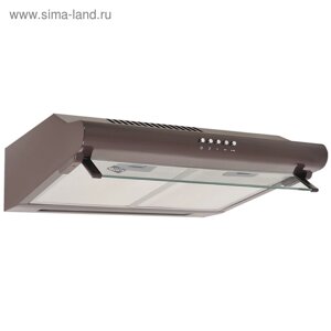 Вытяжка MBS CROCUS 160 BROWN, плоская, 400 м3/ч, 3 скорости, 60 см, коричневая